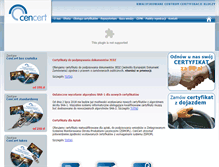Tablet Screenshot of cencert.pl